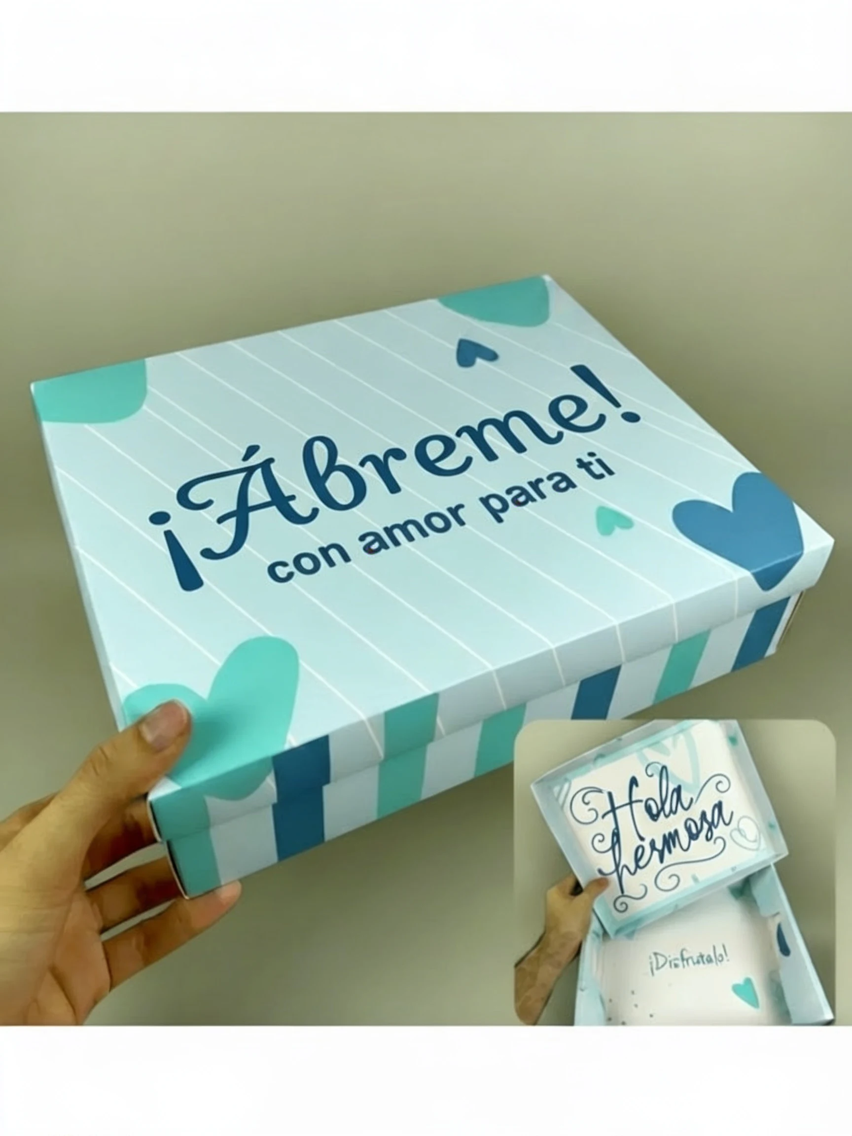 Caja regalo Ábreme celeste